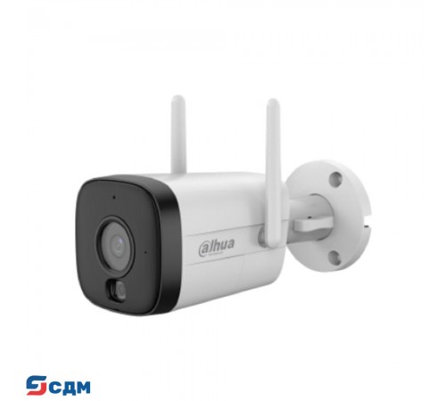 DAHUA DH-IPC-HFW1339DTK1-SW-PV 2.8 Уличная цилиндрическая IP-видеокамера WI-FI SmartDualLight 3Мп; 1/2.8” CMOS; объектив 2.8мм; обнаружение людей, микрофон, ИК 30м, LED 30м, IP67, металл/пластик