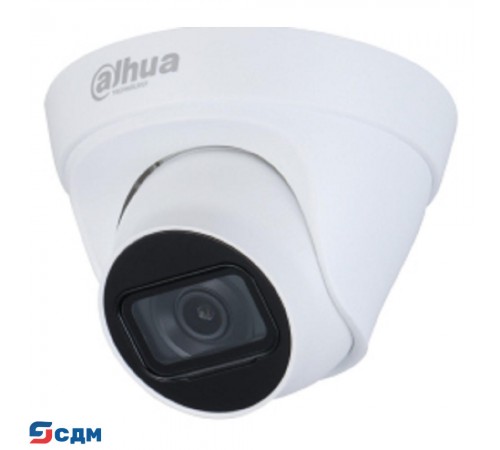 DAHUA DH-IPC-HDW1431T1P-A-0280B-S6 Уличная турельная IP-видеокамера с ИК 30м 4Мп; 1/2.9” CMOS; объектив 2.8мм; видеоаналитика IP67 металл, пластик