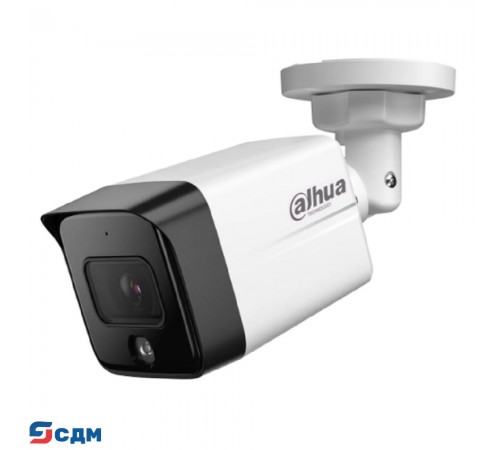DAHUA DH-IPC-HFW1431TC1P-A-0280B-S6 Уличная цилиндрическая IP-видеокамера 4Мп; 1/2.9” CMOS; объектив 2.8мм; видеоаналитика: детектор человека; ИК 30м IP67 металл, пластик