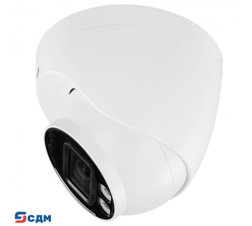 DAHUA DH-IPC-HDW2849TP-S-IL-0280B Уличная турельная IP-видеокамера SmartDualLight 8Мп, 1/2.7” CMOS, объектив 2.8мм, видеоаналитика, микрофон, ИК 30м, LED 30м, IP67, металл/пластик