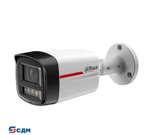 DAHUA DH-IPC-HFW2449TLP-S-LED-0280B-PRO Уличная цилиндрическая IP-видеокамера WizColor 4Мп, 1/1.8” CMOS, объектив 2.8мм, видеоаналитика, микрофон, LED 50м, IP67, металл