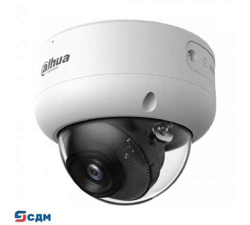 DAHUA DH-IPC-HDBW3249EP-S-IL-0360B Уличная купольная IP-видеокамера с ИИ 2Мп; 1/2.9” CMOS; объектив 3.6мм; видеоаналитика: SMD 4.0, AI SSA; ИК40м, LED 40м; IP67, IK10; MicroSD, PoE; корпус: металл