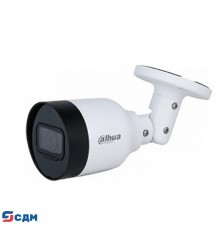 DAHUA DH-IPC-HFW1839TCP-A-IL-0360B-S6 Уличная цилиндрическая IP-видеокамера SmartDualLight 8Мп, 1/2.7” CMOS, объектив 3.6мм, обнаружение людей, микрофон, ИК 30м, LED 30м, IP67, металл/пластик