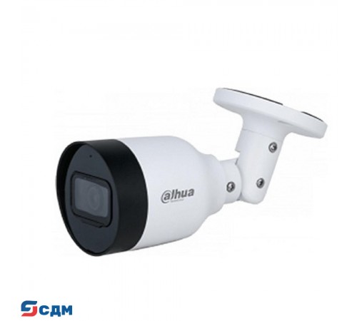 DAHUA DH-IPC-HFW1839TCP-A-IL-0360B-S6 Уличная цилиндрическая IP-видеокамера SmartDualLight 8Мп, 1/2.7” CMOS, объектив 3.6мм, обнаружение людей, микрофон, ИК 30м, LED 30м, IP67, металл/пластик