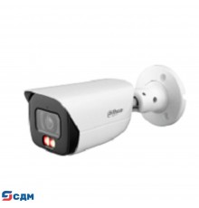 DAHUA DH-IPC-HFW3449EP-S-IL-0280B Уличная цилиндрическая IP-видеокамера 4Мп, 1/2,9” CMOS, объектив 2.8мм, видеоаналитика, микрофон, ИК 50м, LED 50m, IP67, металл