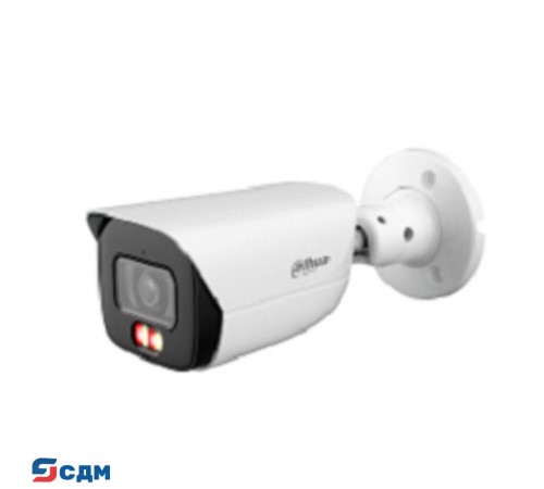DAHUA DH-IPC-HFW3449EP-S-IL-0280B Уличная цилиндрическая IP-видеокамера 4Мп, 1/2,9” CMOS, объектив 2.8мм, видеоаналитика, микрофон, ИК 50м, LED 50m, IP67, металл