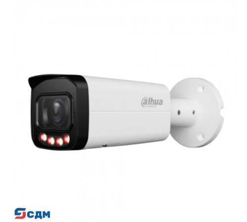 DAHUA DH-IPC-HFW2249TP-ZAS-IL Уличная цилиндрическая IP-видеокамера SmartDualLight 2Мп, 1/2.8” CMOS, моторизованный объектив 2.7~13.5мм, видеоаналитика, микрофон, ИК 60м, LED 60м; IP67, IK10