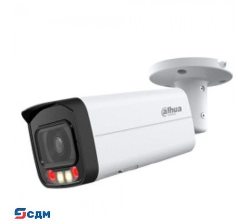 DAHUA DH-IPC-HFW2249TP-ZAS-IL Уличная цилиндрическая IP-видеокамера SmartDualLight 2Мп, 1/2.8” CMOS, моторизованный объектив 2.7~13.5мм, видеоаналитика, микрофон, ИК 60м, LED 60м; IP67, IK10
