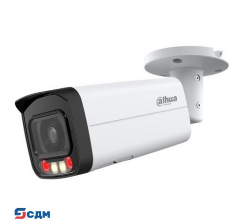 DAHUA DH-IPC-HFW2449TP-AS-IL-0360B Уличная цилиндрическая IP-видеокамера SmartDualLight 4Мп, 1/2.9” CMOS, объектив 3.6мм, видеоаналитика, микрофон, ИК 60м, LED 50м, IP67, металл