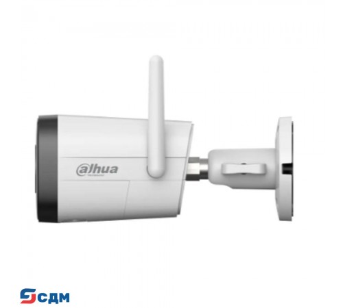 DAHUA DH-IPC-HFW1539DTK1-SW-PV Уличная цилиндрическая IP-видеокамера WI-FI SmartDualLight 3Мп; 1/2.8” CMOS; объектив 2.8мм; обнаружение людей, микрофон, ИК 30м, LED 30м, IP67, пластик