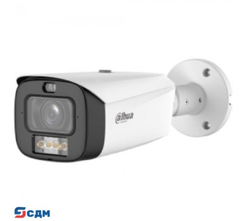 DAHUA DH-IPC-HFW3449T1P-ZAS-PV-PRO Уличная цилиндрическая IP-видеокамера WizColor 4Мп; 1/1.8” CMOS; моторизованный объектив 2.7~12мм (4x); WDR(120дБ); видеоаналитика LED 60м, ИК 60м; IP67; металл+пла
