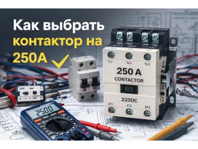 Как выбрать контактор на 250А