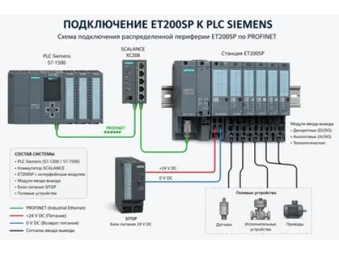 Подключение ET200SP Siemens — схема и особенности интеграции