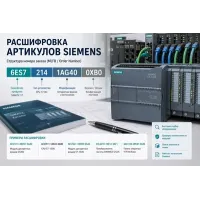 Расшифровка артикулов Siemens: структура номеров, MLFB и обозначения оборудования