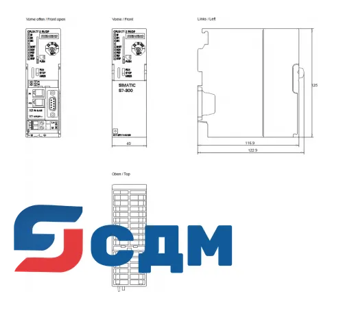 Siemens 6ES7317-2FK14-0AB0 Программируемый контроллер