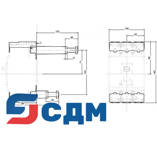 3VL9100-4RC30 Заднее присоединение
