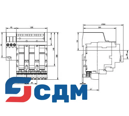 3RA6812-8AC Системы ввода питания для 3RA6