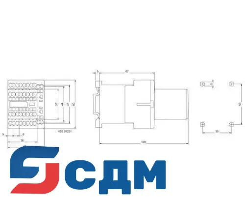 Контактор Siemens 3RT1016-2BC44