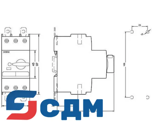 3RV1321-0DC10 Для фидеров двигателя