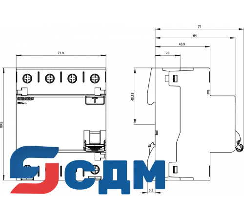 Дифавтомат 5SV4344-0