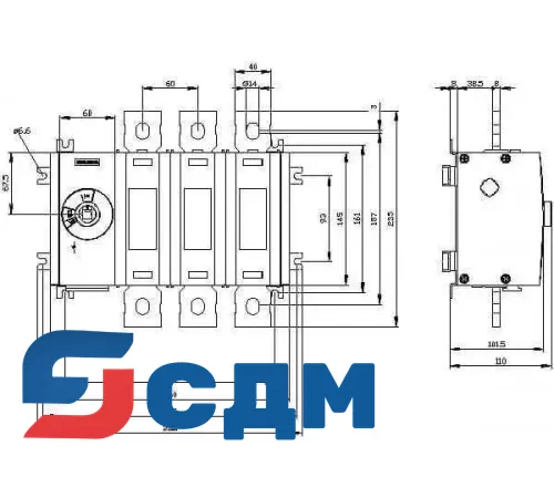 3KD4830-0QE10-0 Выключатель-разъединитель SENTRON