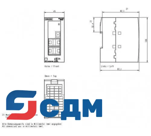 6GK5005-0GA00-1AB2 Неуправляемые коммутаторы SCALANCE XB-000