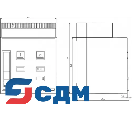 3RV1986-3AP3 Поворотная рукоятка