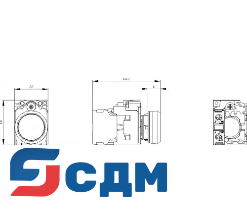 3SU1130-0AB20-1BA0 Кнопка