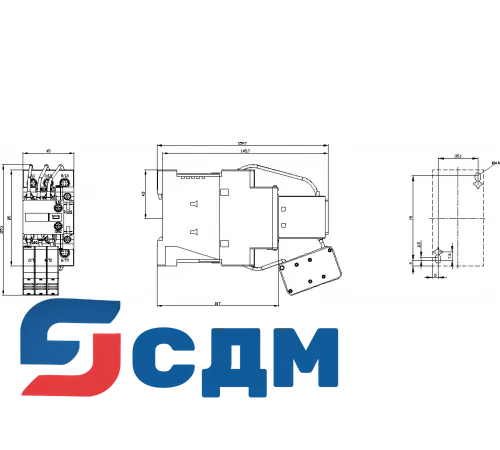 3RT2625-1NB35 SIRIUS 3RT26 Контактор конденсаторный (AC-6b), 3-полюсный