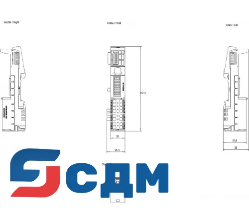 6ES7193-6BP20-0BF0 Базовый блок