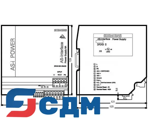 3RX9503-0BA00 Вариант IP20