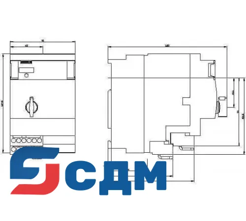 3RA6500-1EB43 Реверсивный компактный пускатель 3RA65