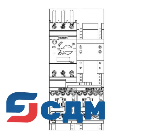 3RA2210-0HD15-2AP0 3RA22 для монтажа на адптер сборных шин с межосевым расстоянием 60 мм