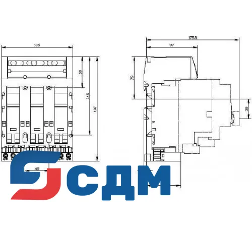 3RA6823-0AB Системы ввода питания для 3RA6