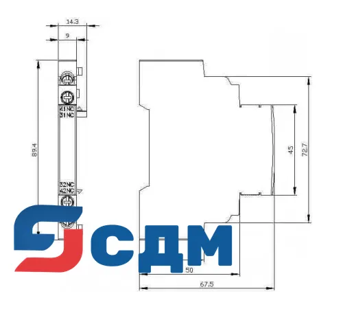 3RV2901-1C Дополнительные монтируемые принадлежности