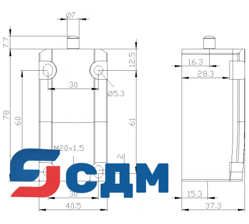 3SE5112-0CA00-1AC1 Корпуса шириной 40 мм в соответствии с EN 50041