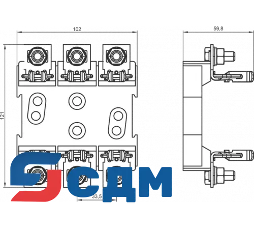 3NH4030 Держатели для плавких вставок LV HRC