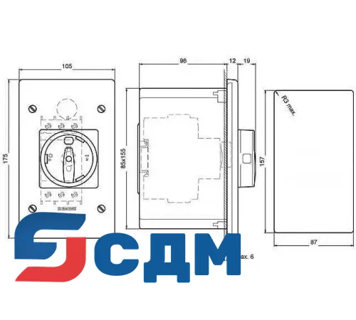 3RV1923-2DA00 Корпуса и передние пластины
