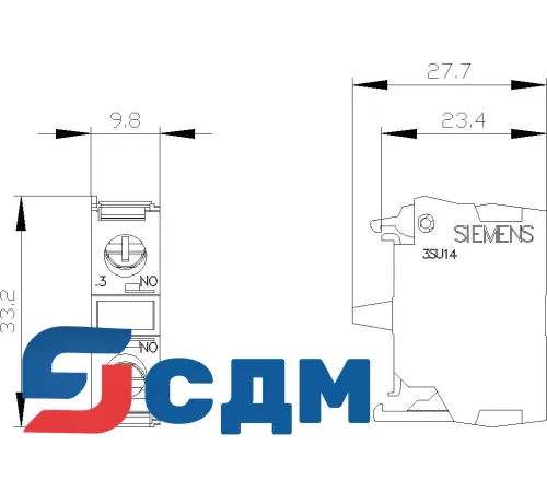 3SU1400-1AA10-1BA0 Контактные модули