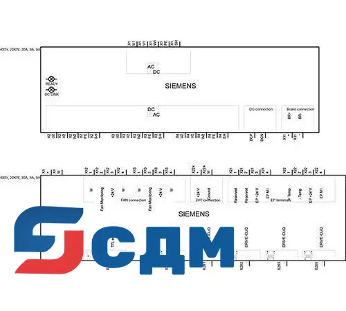 6SL3111-3VE22-0HA0 SINAMICS S120 Комбинированный силовой модуль