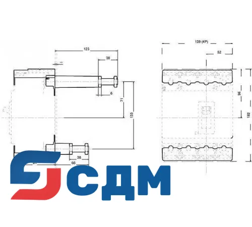 3VL9100-4RF40 Заднее присоединение