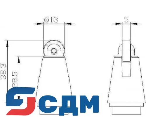 3SE5000-0AD02 Корпуса шириной 40 мм в соответствии с EN 50041