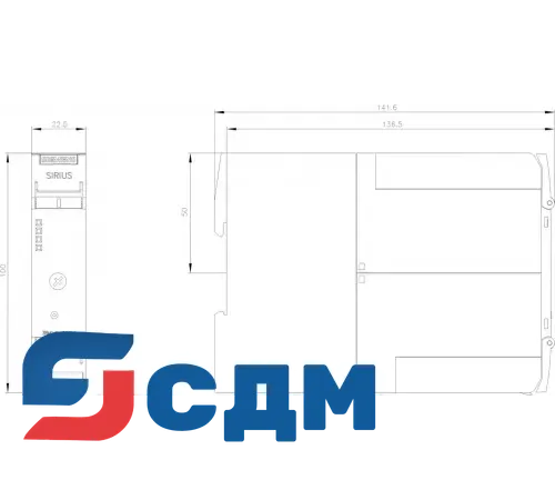 3RM1007-1AA14 SIRIUS 3RM1 пускатель двигателя