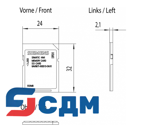 6AV6671-8XB10-0AX1 Карты памяти