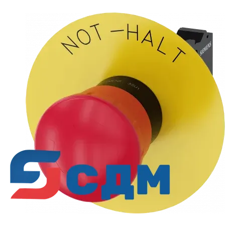 3SU1100-1HB20-3CH0 Кнопка грибовидная АВАРИЙНОЙ ОСТАНОВКИ