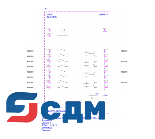6ED1052-2MD08-0BA1 Логический модуль LOGO! нового поколения