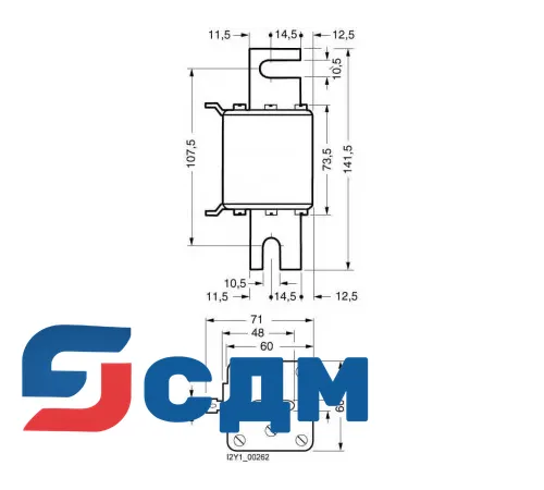 3NE4330-0B Предохранительная вставка NH SITOR
