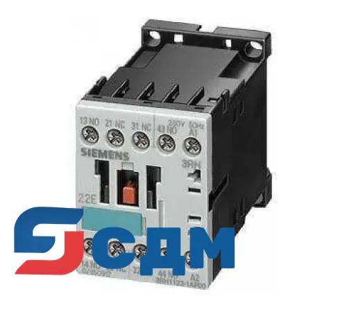 3RH1362-2AF00 Вспомогательный контактор 3RH11, 3RH12, типоразмер S00 с 4 или 8 контактами