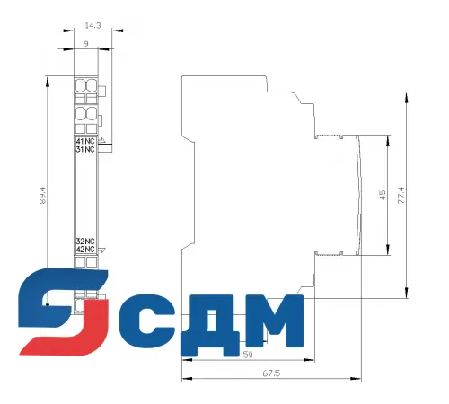 3RV2901-2C Дополнительные монтируемые принадлежности