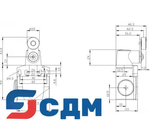 3SE5242-0HK21-1AJ0 Корпуса шириной 50 мм